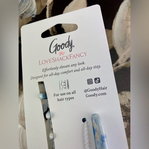 NWT Loveshackfancy & Goody Large Claw Clip in Everblooming Rosettes. - Picture 6 of 13